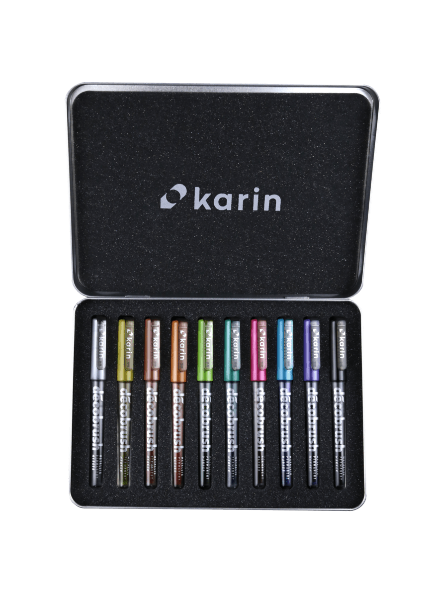 Decobrush - Metallic - 10 - pack - 15 - Karin - Tidformera