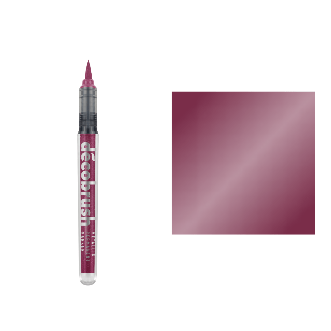 Decobrush - Metallic - Pink - 2 - Karin - Tidformera