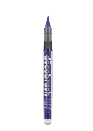 Decobrush - Metallic - Violet från Karin - Lila penselpenna utan lock - Tidformera