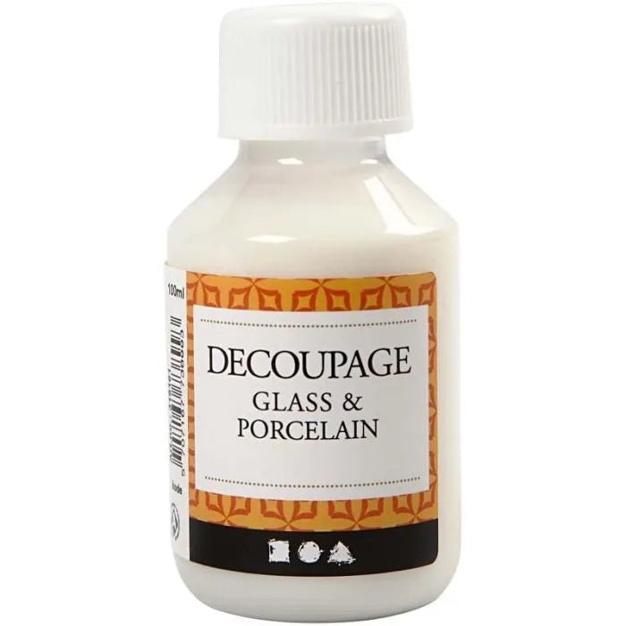 Decoupagelack - 100 ml - Glass & Porcelain - 1 - Creative Company - Tidformera