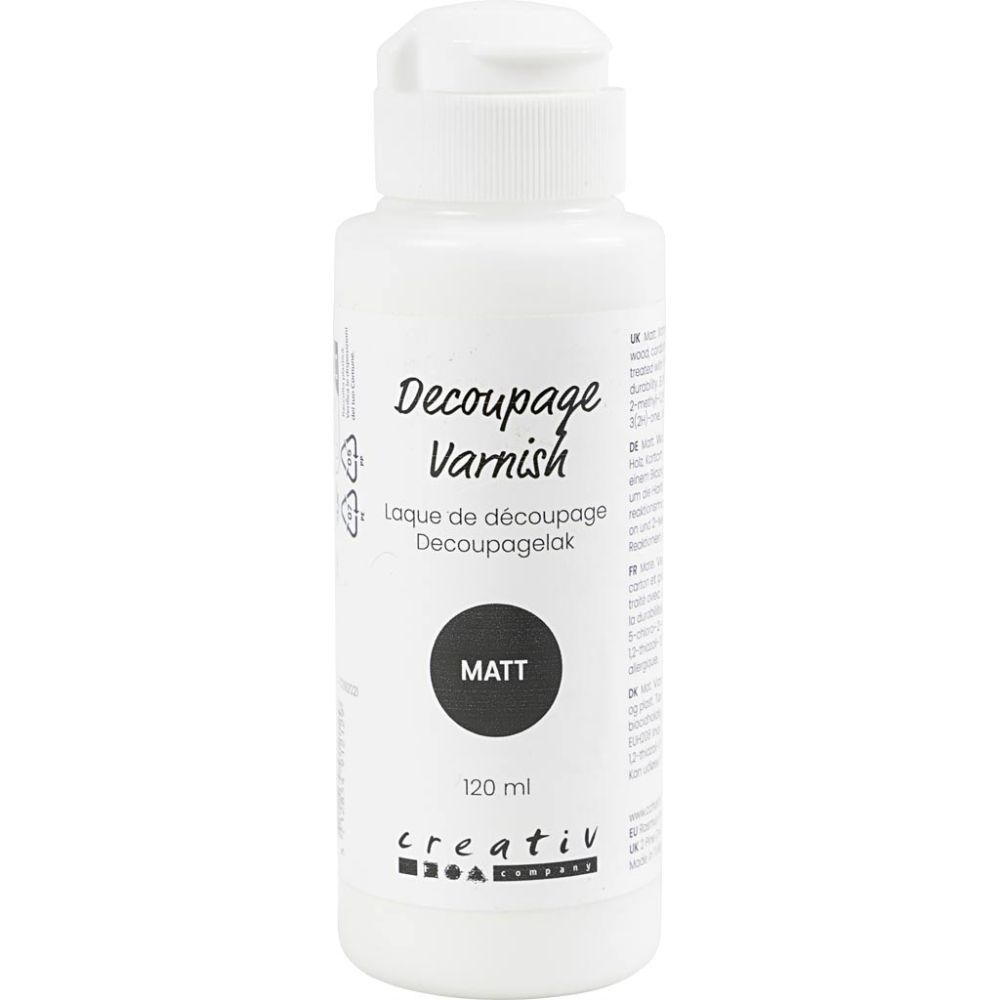 Decoupagelack - 120 ml - Matt - 1 - Creative Company - Tidformera