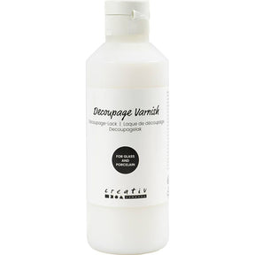 Decoupagelack - 250 ml - Glass & Porcelain - 1 - Creative Company - Tidformera