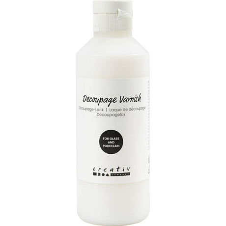 Decoupagelack - 250 ml - Glass & Porcelain - 1 - Creative Company - Tidformera