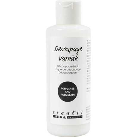 Decoupagelack - 80 ml - Glass & Porcelain - 1 - Creative Company - Tidformera