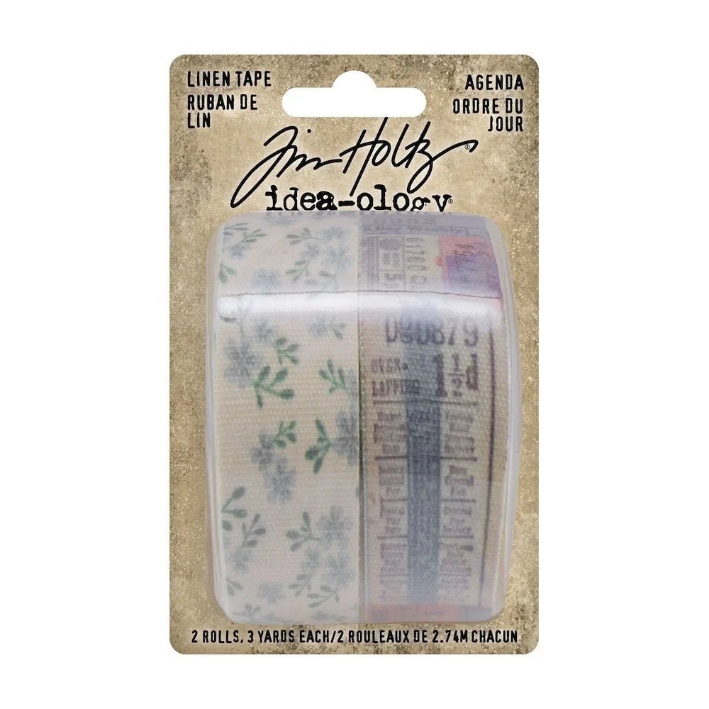 Dekorationstejp - Linen Tape - Agenda - 2 - pack - Tim Holtz - Tidformera