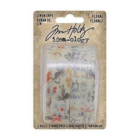 Dekorationstejp - Linen Tape - Floral - 2 - pack - 2 - Tim Holtz - Tidformera