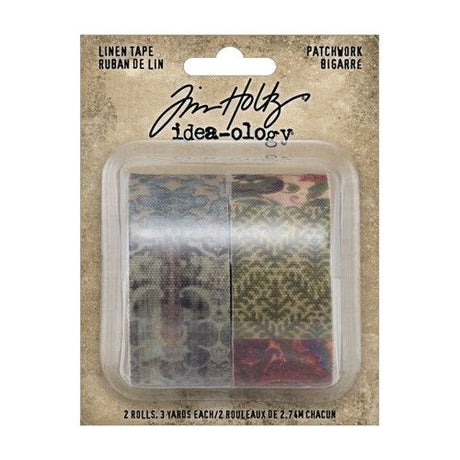 Dekorationstejp - Linen Tape - Patchwork - 2 - pack - Tim Holtz - Tidformera