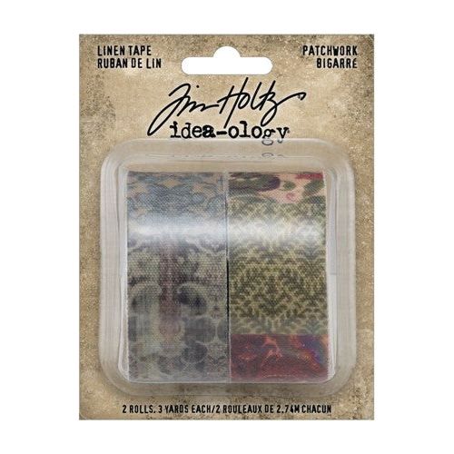 Dekorationstejp - Linen Tape - Patchwork - 2 - pack - 1 - Tim Holtz - Tidformera