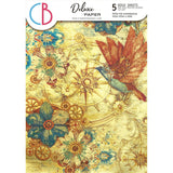 Deluxe Paper A4 - Gold - Esprit De Voyage - 5 - pack - 1 - Ciao Bella - Tidformera