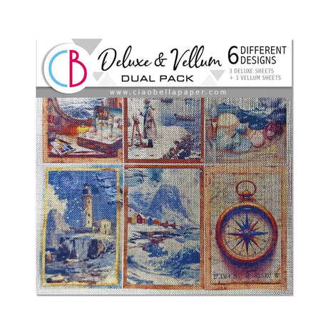 Deluxe & Vellum Dual pack 15 x 15 cm - 6 - pack An artist Journey - 1 - Ciao Bella - Tidformera