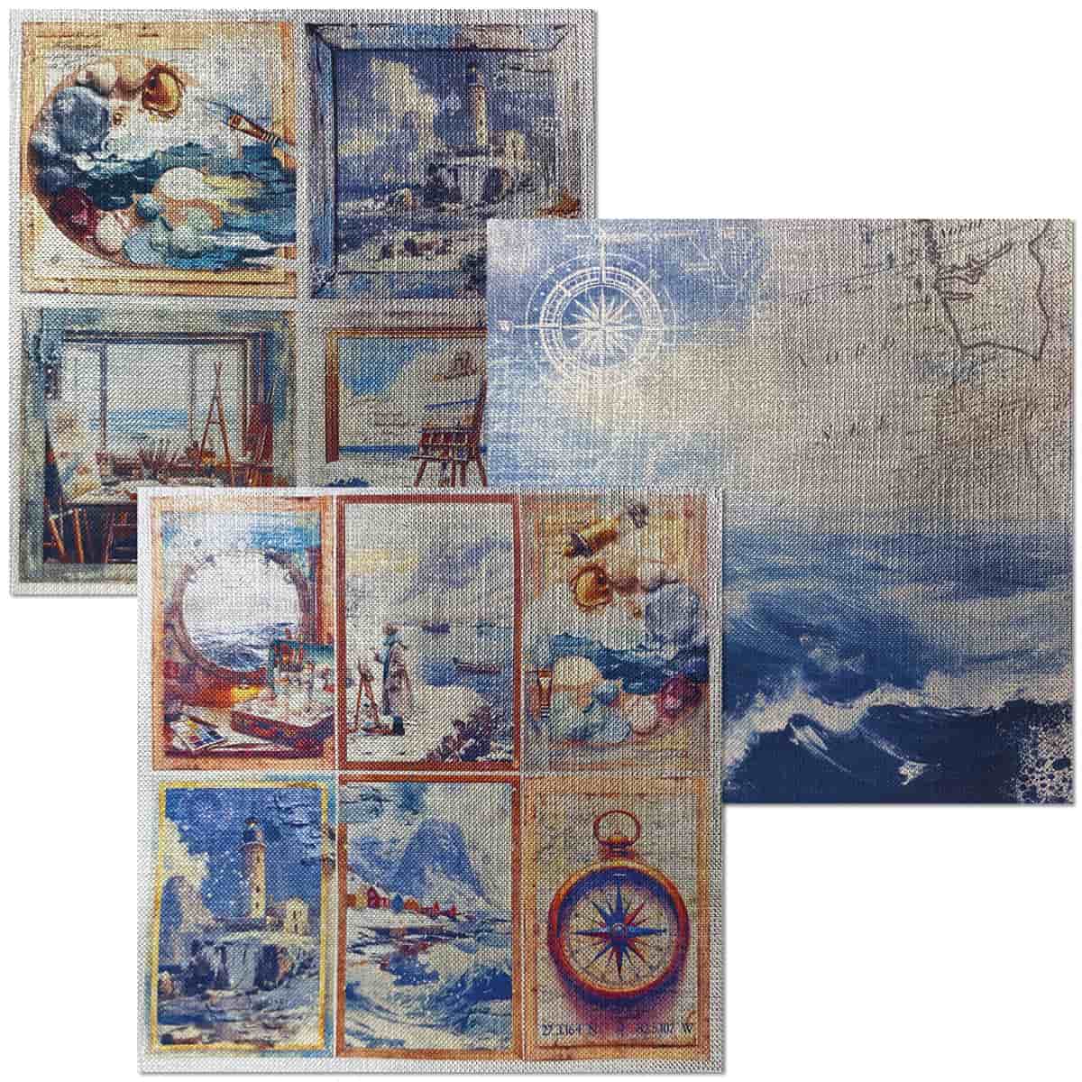 Deluxe & Vellum Dual pack 15 x 15 cm - 6 - pack An artist Journey - 3 - Ciao Bella - Tidformera