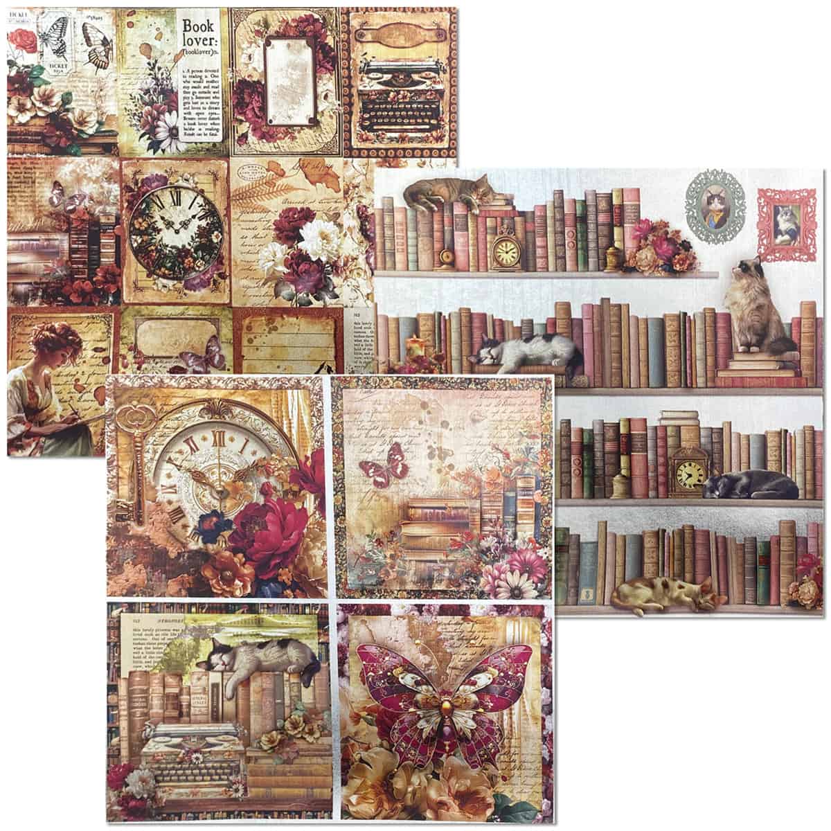 Deluxe & Vellum Dual pack 15 x 15 cm - 6 - pack Book Lovers - 2 - Ciao Bella - Tidformera