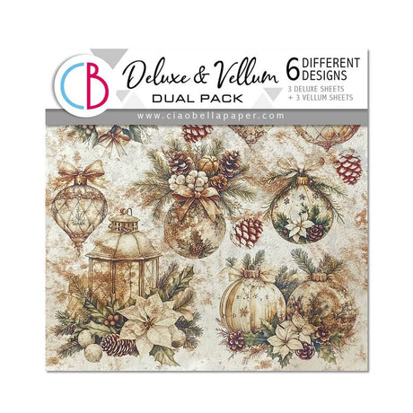 Deluxe & Vellum Dual pack 15 x 15 cm - 6 - pack Winter Season - 1 - Ciao Bella - Tidformera