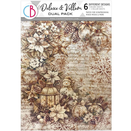 Deluxe & Vellum Dual pack A4 - 6 - pack Winter Season - 1 - Ciao Bella - Tidformera
