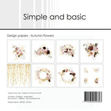 Design paper - Autumn Flowers - Simple and basic - Tidformera