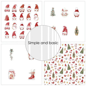 Design paper - Christmas Gnomes - 1 - Simple and basic - Tidformera