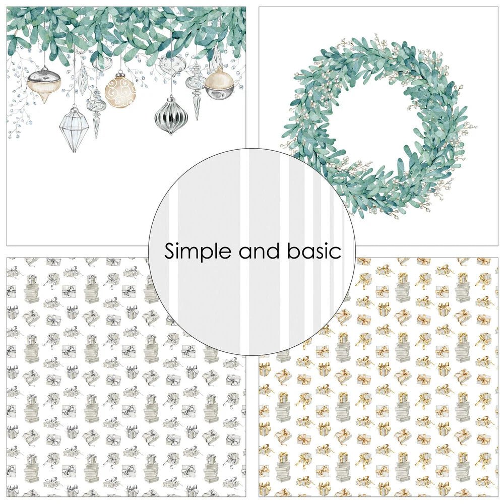 Design paper - Elegant Christmas - Simple and basic - Tidformera