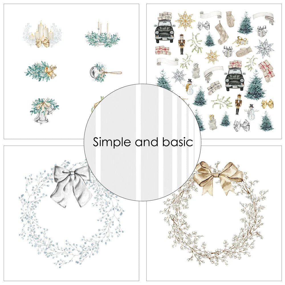 Design paper - Elegant Christmas - Simple and basic - Tidformera