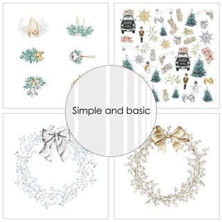 Design paper - Elegant Christmas - 1 - Simple and basic - Tidformera
