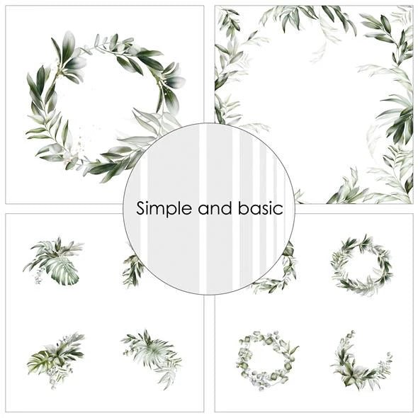 Design paper - Green Softness - Simple and basic - Tidformera