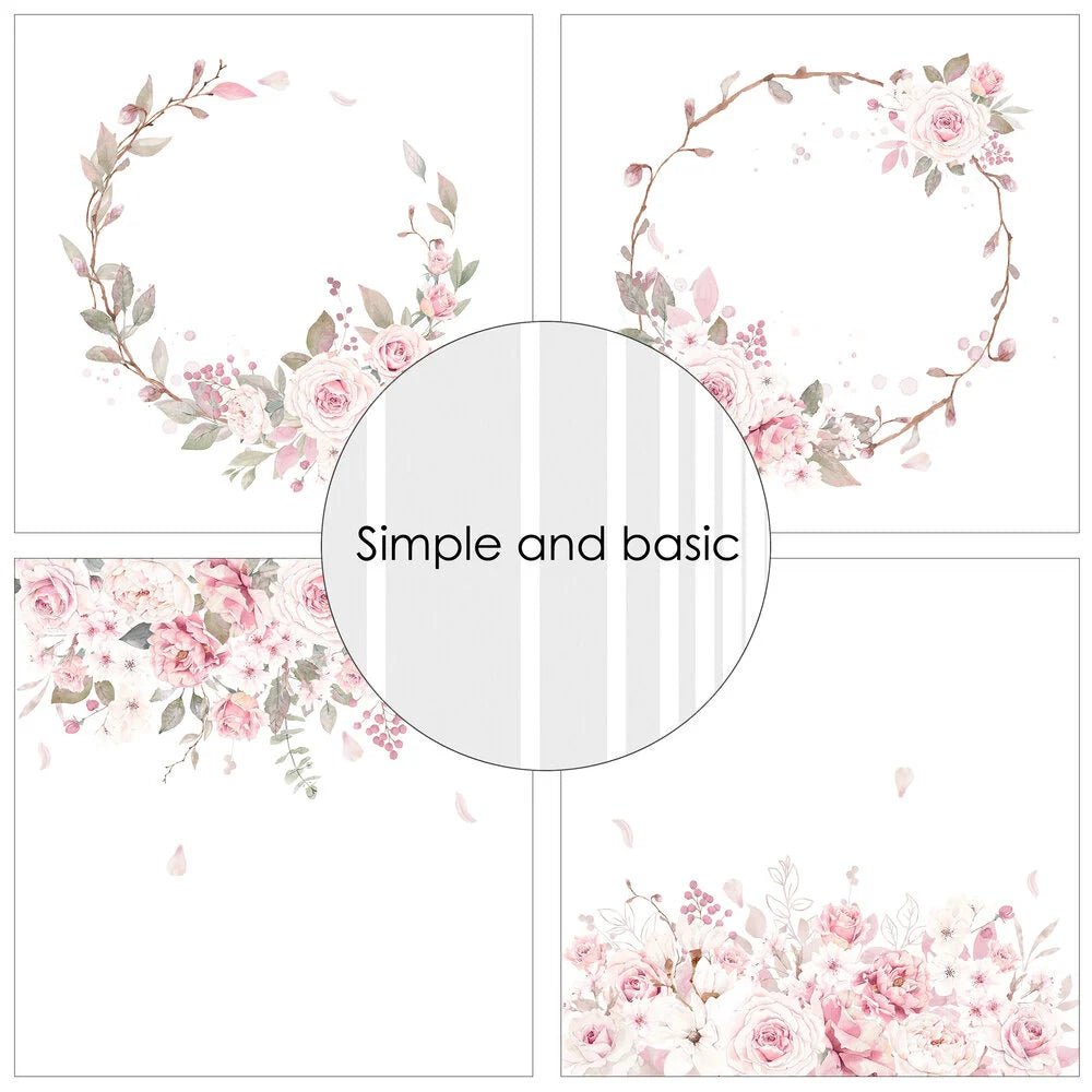 Design paper - Silent Rose - Simple and basic - Tidformera