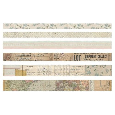 Design Tape - Elementary - 6 - pack - 2 - Tim Holtz - Tidformera