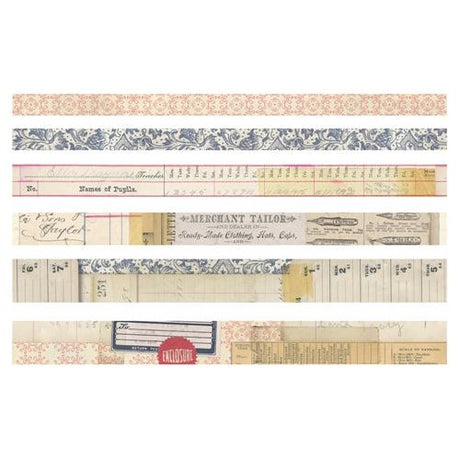 Design Tape - Merchant - 6 - pack - 2 - Tim Holtz - Tidformera