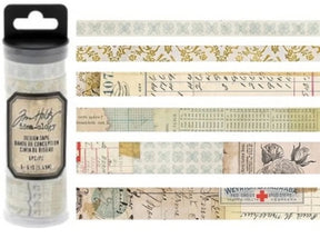 Design Tape - Salvaged - 6-pack - 1 - Tim Holtz - Tidformera