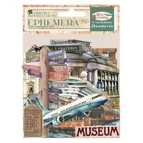 Die cuts Art of Travelling Ephemera - 1 - Stamperia - Tidformera