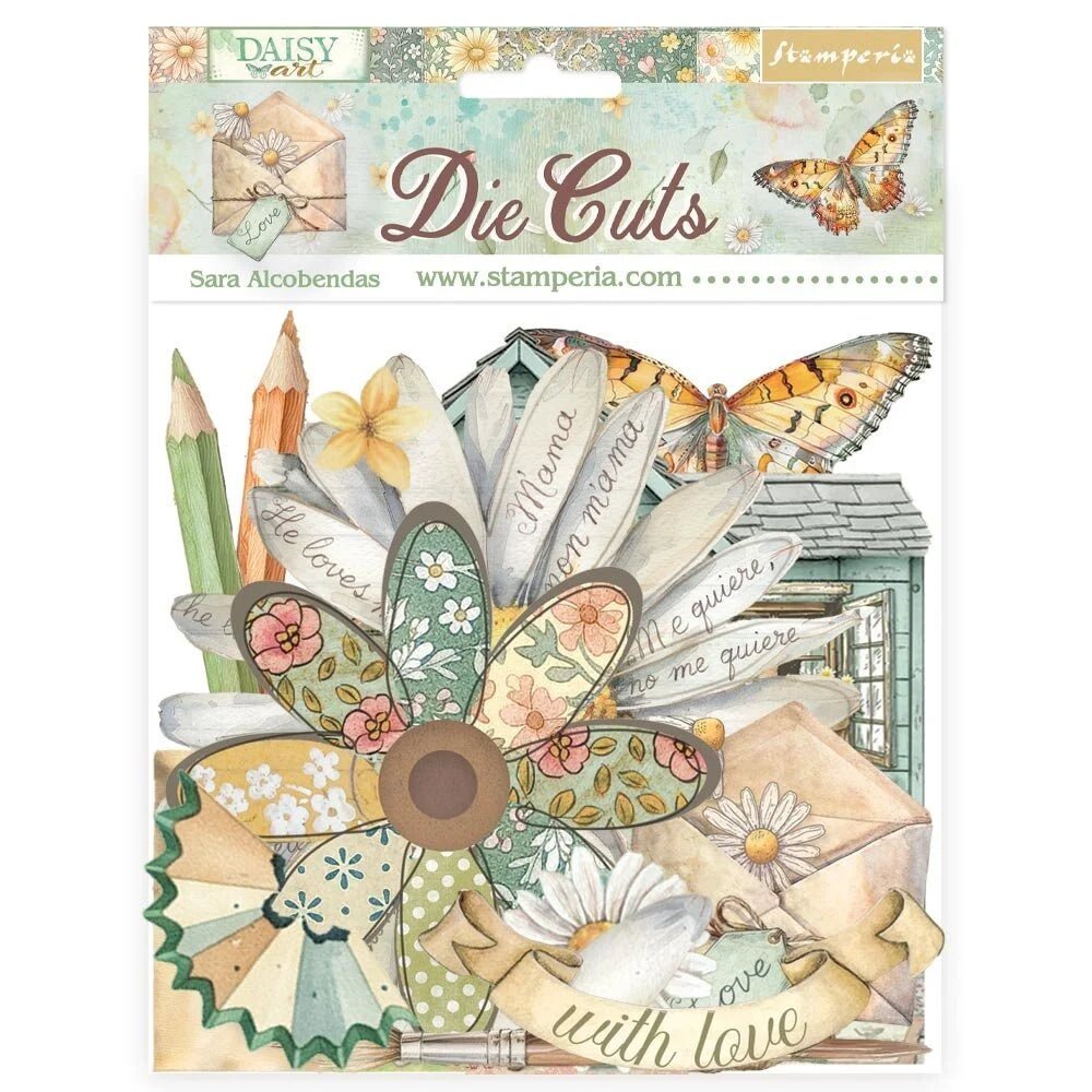 Die cuts - Assorted - Daisy Art - 1 - Stamperia - Tidformera