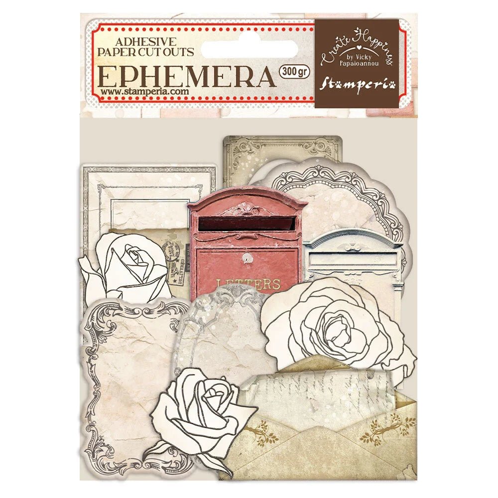 Die cuts Create Happiness Ephemera Letters - 1 - Stamperia - Tidformera