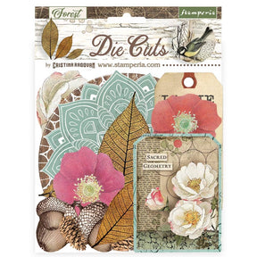 Die cuts Forest Assorted 41 st - 1 - Stamperia - Tidformera