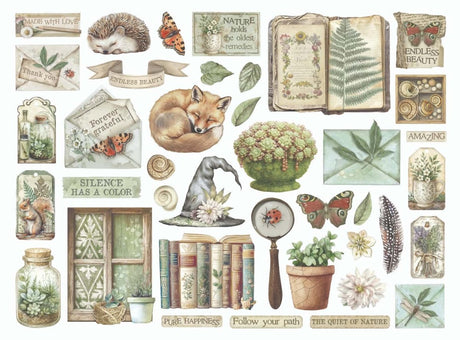 Die cuts - Herbarium Silvae - Assorted - 2 - Stamperia - Tidformera