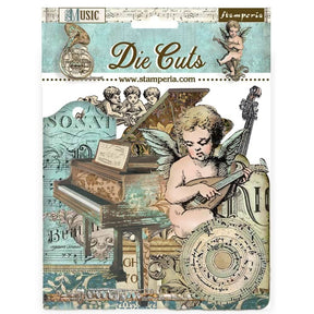 Die cuts Music Assorted 46 st - 1 - Stamperia - Tidformera