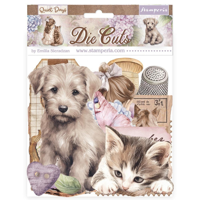 Die cuts - Quiet Days - Assorted - 1 - Stamperia - Tidformera