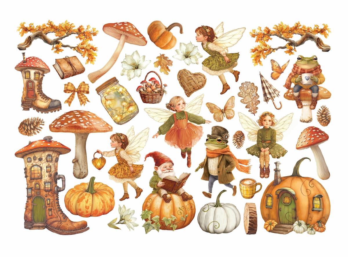 Die cuts - Whispering Woods - Adhesive - 2 - Stamperia - Tidformera
