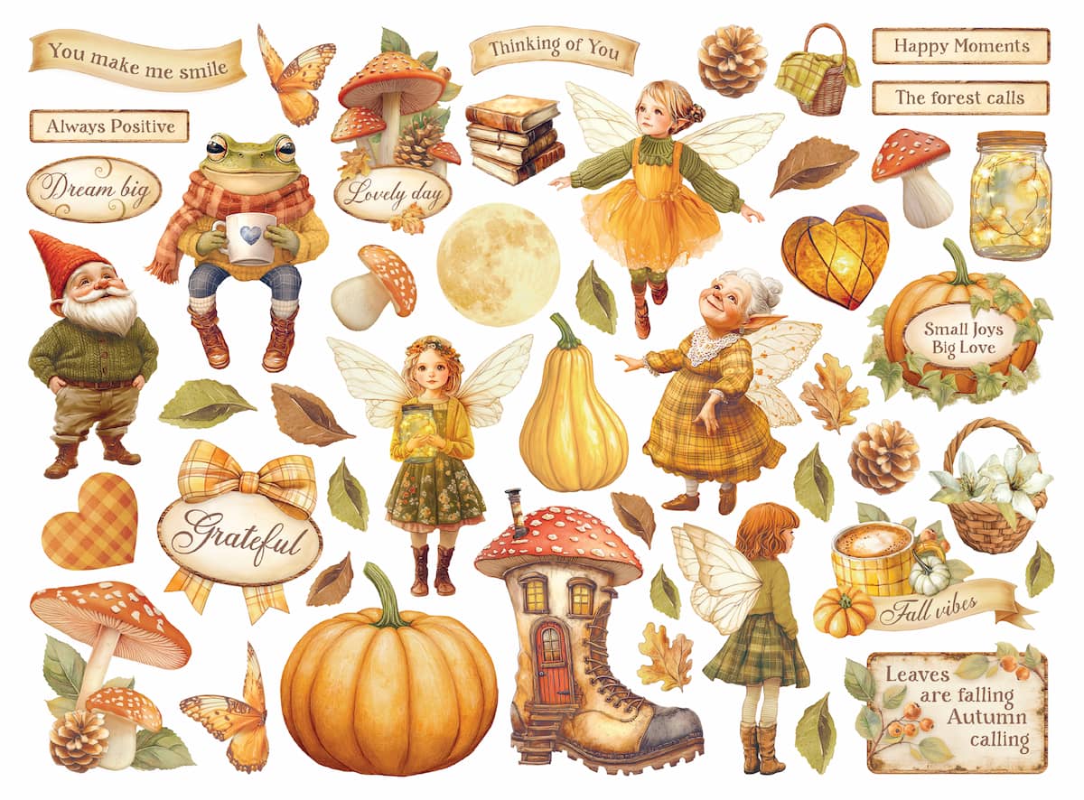 Die cuts - Whispering Woods - Assorted - 2 - Stamperia - Tidformera