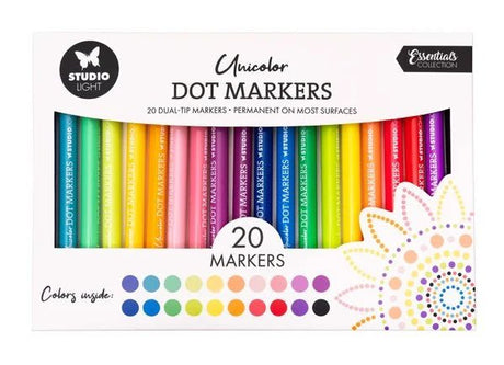Dot Markers Unicolor - 20 - pack - 1 - Studio Light - Tidformera