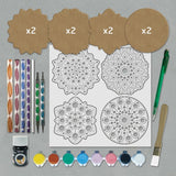 Dot painting - Relaxing mandala Set - Set 2