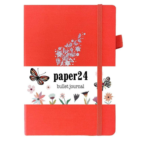 Dotted Notebook A5 160 GSM - Butterflies & Flowers - Paper24 - Tidformera