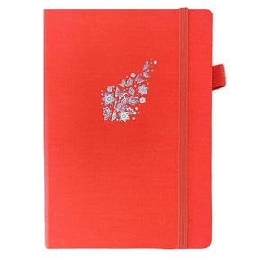 Dotted Notebook A5 160 GSM - Butterflies & Flowers - 1 - Paper24 - Tidformera