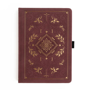 Dotted Notebook - A5 - Storybook in Plum - 1 - Archer & Olive - Tidformera