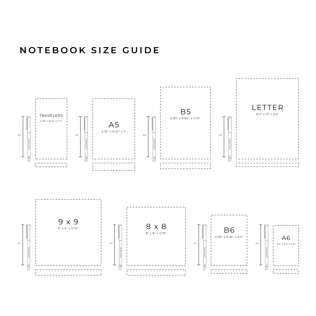 Dotted Notebook Acorns B5 - Archer & Olive - Tidformera