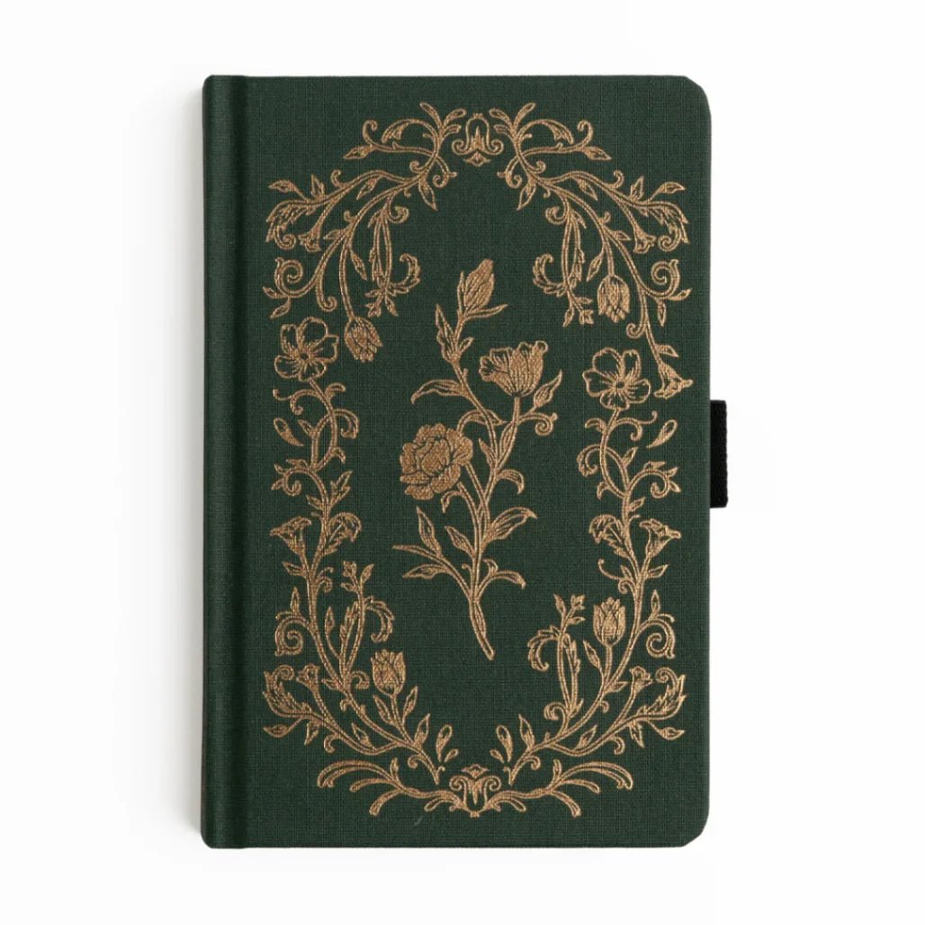 Dotted Notebook Antique Floral A6 - 1 - Archer & Olive - Tidformera