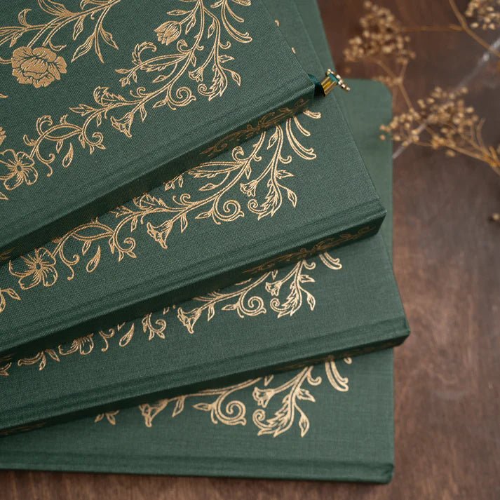 Dotted Notebook Antique Floral B5 - 7 - Archer & Olive - Tidformera