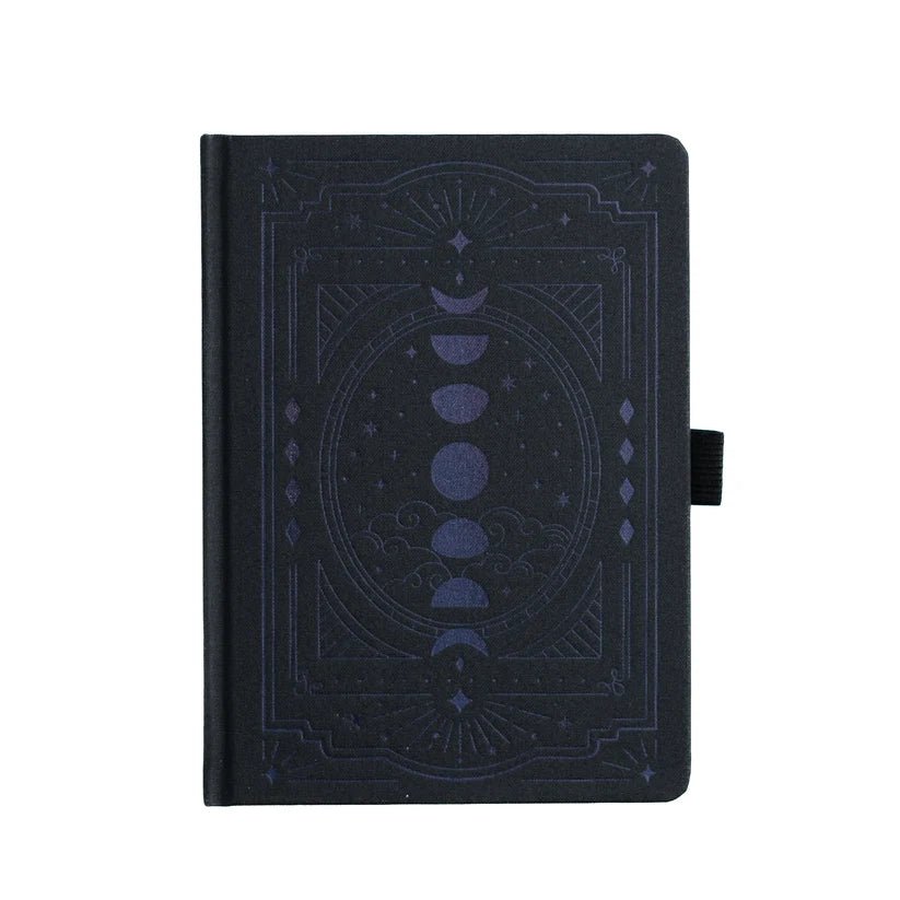 Dotted Notebook - B6 - Black on black Wonderstruck - 1 - Archer & Olive - Tidformera