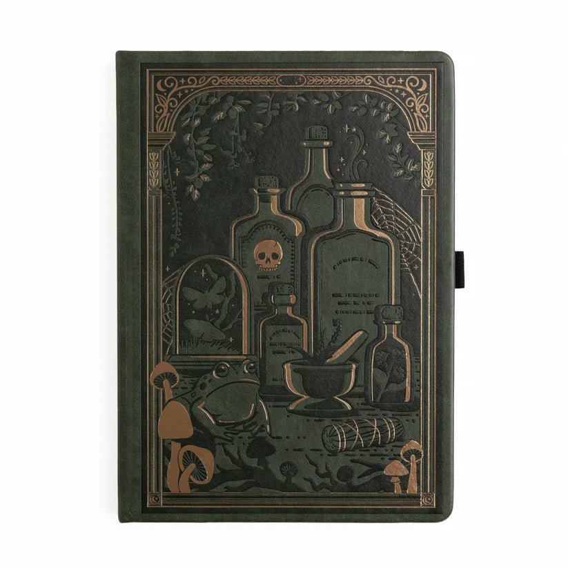 Dotted Notebook - Black dot grid - B5 - Apothecary Shelf - 1 - Archer & Olive - Tidformera