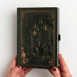 Dotted Notebook - Black dot grid - B5 - Apothecary Shelf - 10 - Archer & Olive - Tidformera