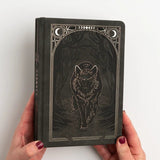 Dotted Notebook - Black dot grid - B5 - Wolf in the Night - 6 - Archer & Olive - Tidformera