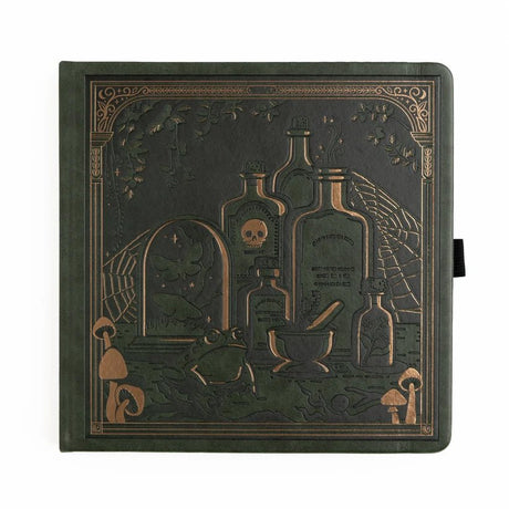 Dotted Notebook - Black dot grid - SQ - Apothecary Shelf - 1 - Archer & Olive - Tidformera
